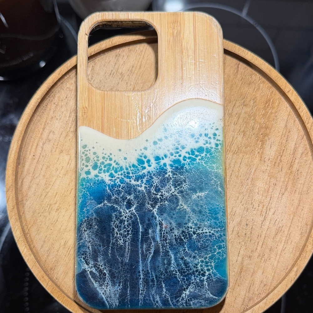 Bamboo Ocean Wave Phone Case 14 Pro Max